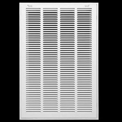 HVAC Premium 16 x 26 Duct Opening Steel Return Air Filter Grille, for 1-inch Filter, Removable Door, Flat Stamped HVAC Vent Cover Grille, Outer Dimensions 18.5 x 28.5