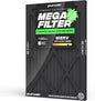 PuroAir MegaFilter - 14x20x1 Air Filter MERV 13 Activated CarbonTech Defense - Heavy Duty 3 Layer Furnace Filters Allergens, Pollen, Dust, Pet Dander, Smoke, Odors - HVAC Air Filter 14x20x1 (1-Pack)