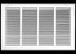 24" X 14 Steel Return Air Filter Grille for 1" Filter - Removable Face/Door - HVAC Duct Cover - Flat Stamped Face - White [Outer Dimensions: 26.5 X 15.75]