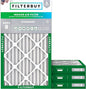 Filterbuy 18x30x2 Air Filter MERV 8 Essential Dust & Allergy Defense (4-Pack), Electrostatic Pleated HVAC AC Furnace Filters Replacement, Made in USA (Actual Size: 17.50 x 29.50 x 1.75)
