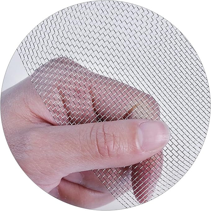 Stainless Steel Woven Wire Mesh Window Screen Mesh, Stainless Steel Woven Wire, 16 Rodent Proof Insect Screen, for DIY, Vent, Filter, Window Garden