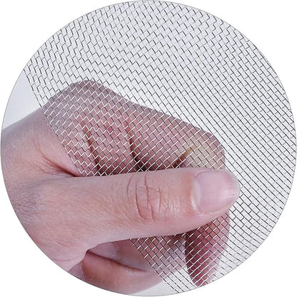 Stainless Steel Woven Wire Mesh Window Screen Mesh, Stainless Steel Woven Wire, 16 Rodent Proof Insect Screen, for DIY, Vent, Filter, Window Garden