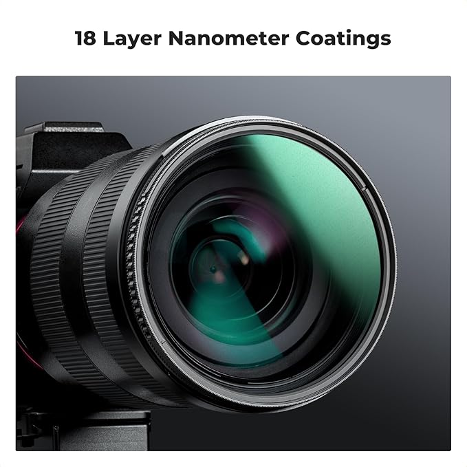 K&F CONCEPT 40.5mm Black Diffusion 1/4 Filter + Lens Cap, Mist Cinematic Effect Filter with 18 Multi-Layer Coatings for Video/Vlog/Portrait Photography (K-Series)