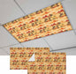 Tropical Plant Cactus Fluorescent Light Covers 2 Pack Western Cowboy Horse Sunset Desert Ethnic Magnetic Fluorescent Ceiling Lights Filters for Office Classroom Home Drop Ceiling 4x2 Feet