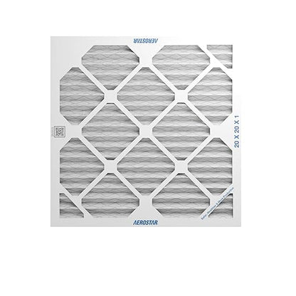 Aerostar 20x20x1 MERV 8 Air Filter, 6 Count, ACTUAL SIZE (19.75 x 19.75 x 0.75), HVAC, Air Conditioning & Furnace Filter Captures Dust, Lint & Pollen (MPR 600 / FPR 5), Made in USA