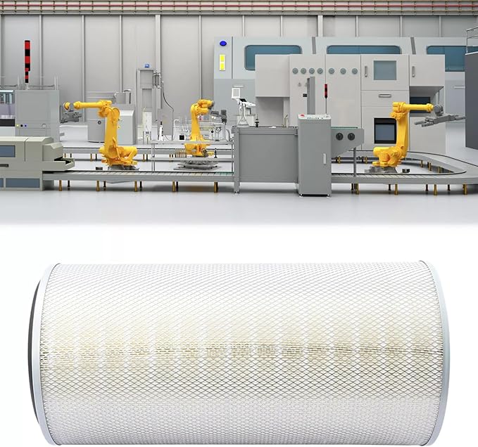 P191151 Dust Collector Replacement Filter - 20-40μm, 12.8" ×8.46" ×25.98" Diameter of Hole 16mm