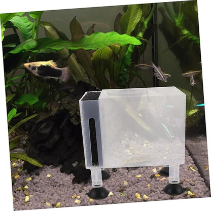 Happyyami 1set Household Pump Container Wear-resistant Design Transparent Protective Pump Box for Outdoor Use for Fish Tanks