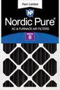 Nordic Pure 18x24x4 (Actual Size: 17 1/2 x 23 3/8 x 3 5/8) Pure Carbon Pleated Odor Reduction Merv 8 Furnace Filter 1 Pack