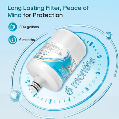 ICEPURE Alkaline 5231JA2002A Refrigerator Water Filter Replacement for LG LT500P, ADQ72910901, GEN11042FR-08, Kenmore 9890, ADQ72910907, LFX25973S, LFX25974ST, 46-9890, LSC27925ST, Enhances PH, 3Pack