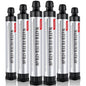 6 Pack Timain 4-Stage Filtration,High Flow Rate Water Filter Straw,Water Purifier Survival for Emergency Kits,Travel,Camping, Hiking,Fishing,Hunting (6)