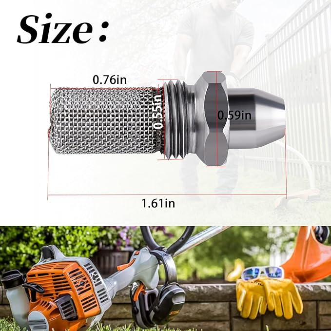 4140-140-6904 Spark Arrestor(1PCS) Compatible with Stihl Trimmer Models(FC 55, FS 38, 45, 46, 55, HL 45, KM 55)