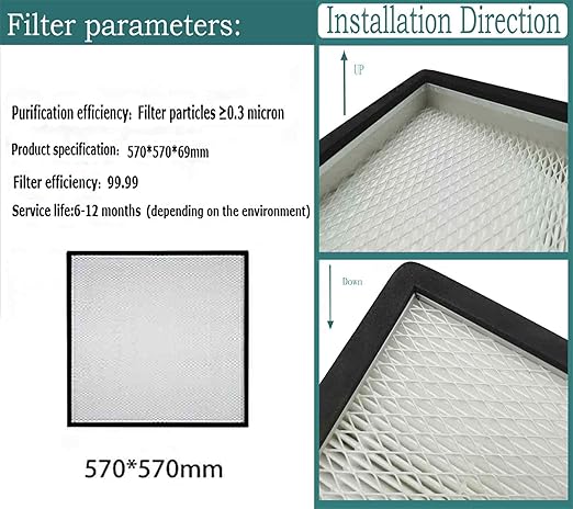 220V Vertical Laminar Dust Free Workshop with HEPA Filter, 23.62"×23.62" Aluminum Air Flow Clean Bench, Multi-Wing Centrifugal Fan, for Phone Repair Workshop, Laboratory Use