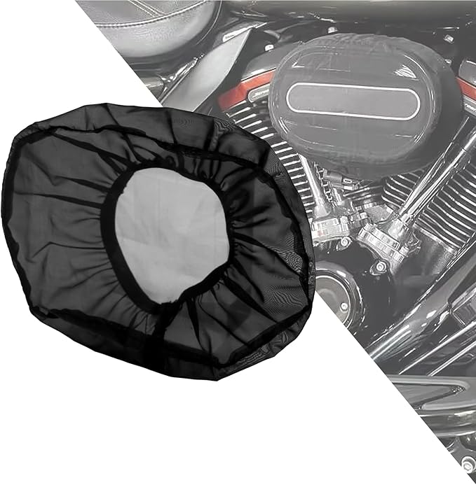 HDBUBALUS Motorcycle Air Filter Rain Sock Dustproof Protective Cover Fit for Harley 114 & 117 Dyna Touring Road King Street Glide Softail Dyna Sportster XL 883 1200