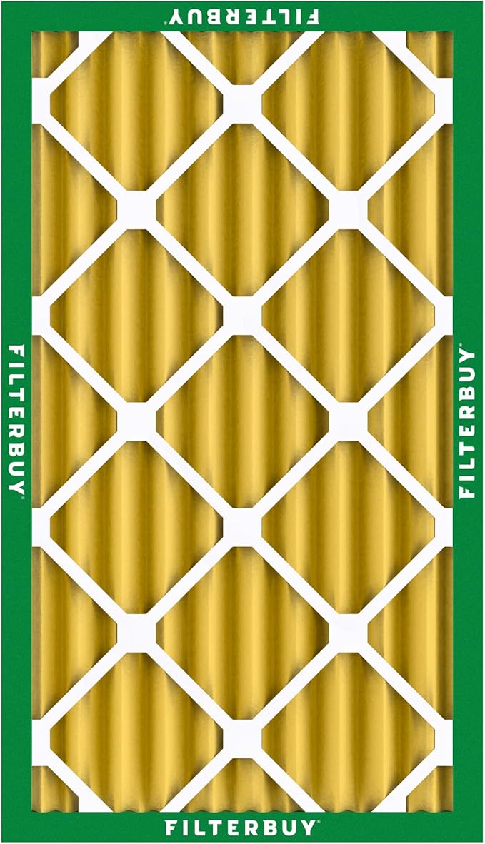 Filterbuy 12x20x4 Air Filter MERV 11 Superior Pet & Allergy Defense (6-Pack), Electrostatic Pleated HVAC AC Furnace Filters Replacement, Made in USA (Actual Size: 11.50 x 19.50 x 3.63)
