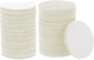 HARFINGTON 24pcs Scrubber Scouring Pads 450 Grits 4 Inch Drill Power Brush Hoop and Loop Surface Conditioning Disc Drill Scuffing Disc Scrub Pads for Home Kitchen Cleaning, White