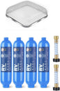 SheeChung RV Furnace Vent Screen, Flying Insect Screen Water Heater Cover for Camper, 4.5 x 4.5 x 1.3 Inch and RV Water Filter 4 Pack with Flexible Hose Protector