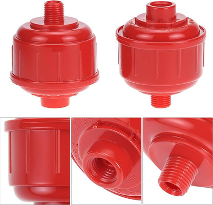 QWORK 10 Pack Disposable Mini Air Water Trap Filters, 1/4" Threads, Spray Gun Filters, Removes Moisture for Paint Sprayers and Air Tools