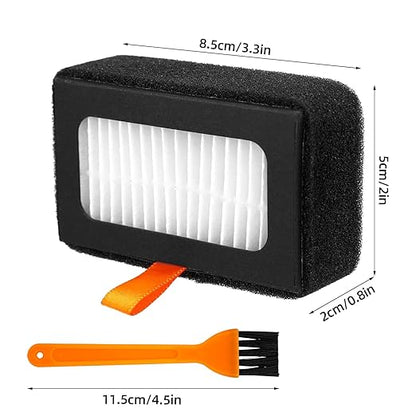 2pcs 3D Printer Air Filters with Cleaning Brush, Activated Carbon Combo Air Filter Replacement Practical 3D Printer Accessories for Bambu Lab X1/P1 Series