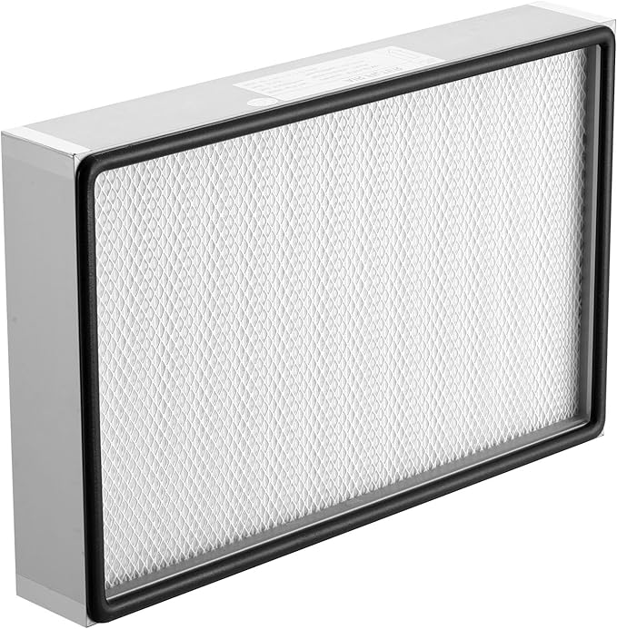 VEVOR Laminar Flow Hood Filter, 18.39 x 11.89 x 2.95 in, 1 Piece HEPA Filter Replacement for 23.62 x 21.65 in Portable Clean Room to Capture Particles Sized 0.3μm, Glass Fiber, Aluminum Frame