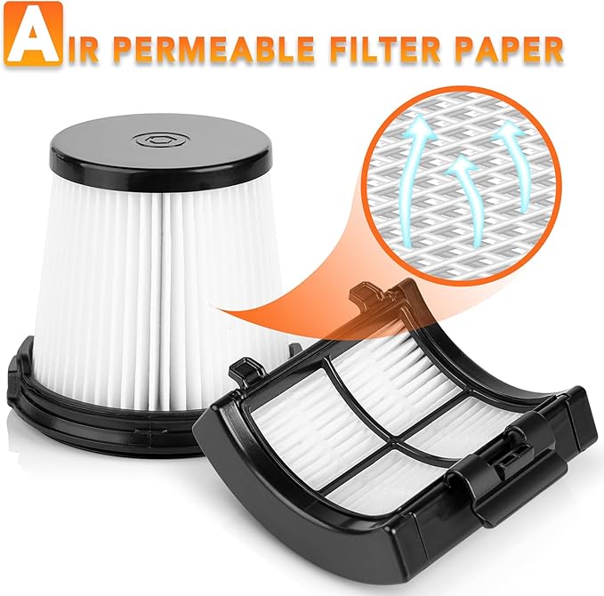 6Pack IW3511 HEPA Filters Replacement for Shark Detect Pro Cordless Vacuum Handheld IW3511 IW1111 IW1120 IW1615, 3 HEPA filters + 3 Hand vac pre-motor filters