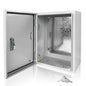 Electrical Box 20 x 16 x 8 Inch Indoor Outdoor Electrical Enclosure Box Steel Junction Box Wall Mounted Universal Electrical Project Box with Safety Locks and Mounting Plates