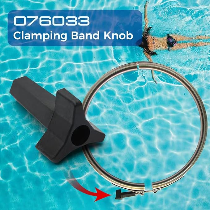 076033 Clamping Band Knob for Pentair Sta-Rite Pool and Spa, Pool Filter Knob Clamp Ring Knob Compatible with Pentair SM & SMBW 2000 and 4000 Series D.E. Pool/Spa Filters, Three Handled Knob 1PC