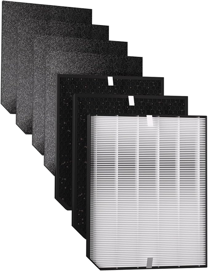 2000 Replacement Filters Compatible with Air Doctor AD2000 & AD2000i Air Purifiers, Includes 1 Efficiency Filter, 2 Carbon Filters & 4 Pre-Filters, Compare to Part # ADF2001 ADF2002 ADF2003