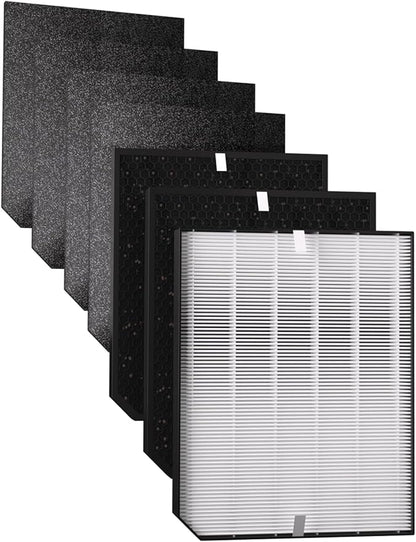 2000 Replacement Filters Compatible with Air Doctor AD2000 & AD2000i Air Purifiers, Includes 1 Efficiency Filter, 2 Carbon Filters & 4 Pre-Filters, Compare to Part # ADF2001 ADF2002 ADF2003