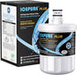 ICEPURE PLUS NSF53&42 Premium 5231JA2002A Refrigerator Water Filter Replacement for LG LT500P, ADQ72910911, ADQ72910901 ADQ72910907, GEN11042FR-08, Kenmore 9890, 469890, LFX25973D, LFX25974ST, 1PACK