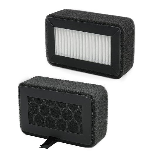 2 Pack HEPA 13 Activated Carbon Air Filter for Bamboo Lab X1/X1C/P1P/P1S 3D Printers - Replacement Filter for VOCs, PM2.5, Ultrafine Particles & Odors