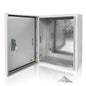 Electrical Box 16 x 12 x 8 Inch Indoor Outdoor Electrical Enclosure Box Steel Junction Box Wall Mounted Universal Electrical Project Box with Safety Locks and Mounting Plates