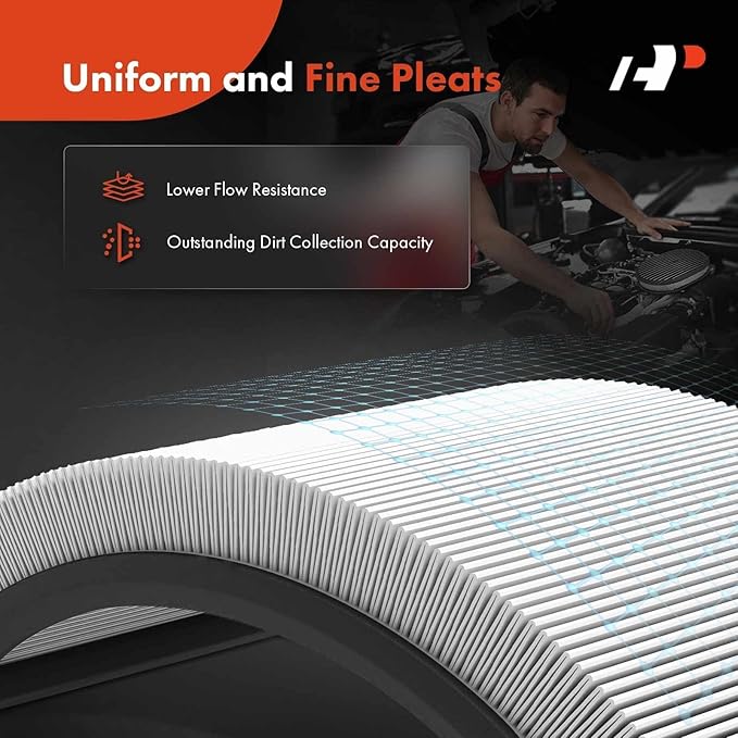A-Premium Universal 12" Oval Black Air Cleaner Filter Assembly - 8-3/8 "x 2", Oval Black, Full Finned Air Cleaner - Fit For 5-1/8" carburetor neck