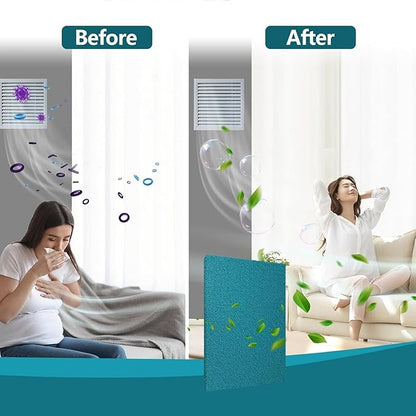 Reusable Air Filters 20x30-Cut to Size Furnace Filter,MERV 6 High Air Flow Air Filter material for AC,Home & RV,Washable Replacement Air Conditioner with 24 Hook Tabs (Actual 20x30x0.5 in.)