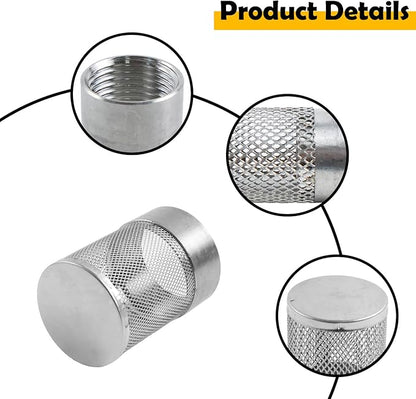 Dia Hose Inlet Suction Strainer Filter, Stainless Steel Water Pump Filter for Garden Irrigation, High Pressure Water Pump, Sprayer & Plumbing Systems (53mm)