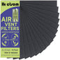 Air Vent Filter 4 x 12 Inch Activated Charcoal, Air Vent Floor Heater Carbon Pre-Filter Sheet 4x12 Inch Work for Home Air Purifier, Register, Ceiling 4" x 12" 14-Pack (Black) Hoctsom