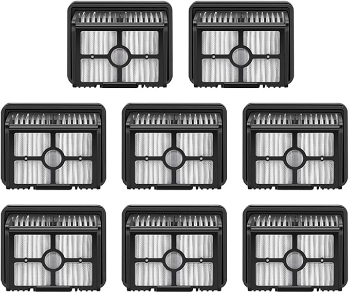 HEPA Filters Kit For Dreame H40 Pro H40 Ultra H40 Steam H40 Station Vacuum Cleaner Floor Scrubber Replacement Parts Accessories stability(8pcs Set)
