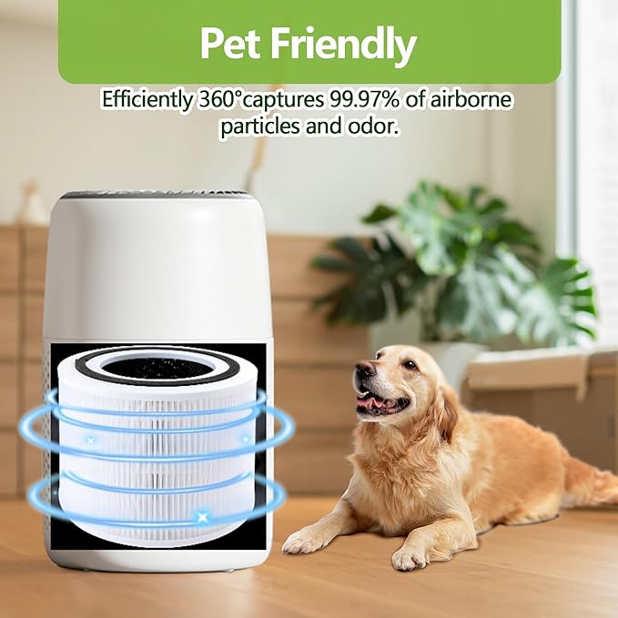 Core 300 Replacement Filter Compatible with LEVOIT Core 300/ 300S /300-P and Core P350 Air Purifier,3-in-1 H13 True HEPA Filter Activated Carbon, Part No#Core 300-RF (White)
