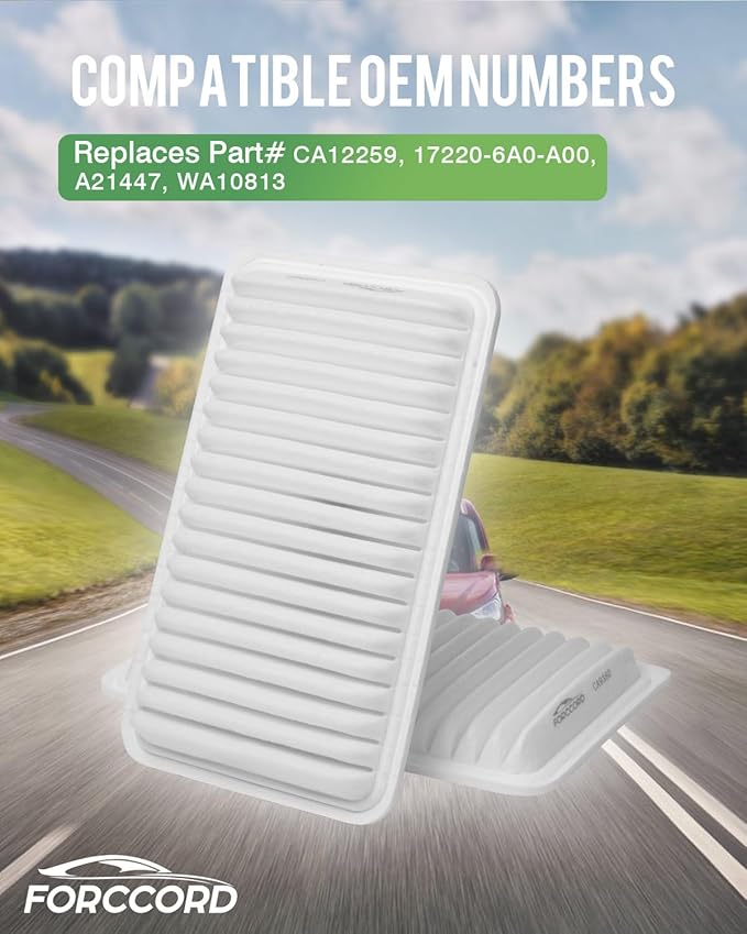 2-Pack CA9360 Engine Air Filter Fits for Toyota Camry (2002-2011), Highlander Gas (2001-2013), Sienna (2004-2010),Solara (2004-2008),Lexus ES300, ES330, RX330, RX350 Car Accessories