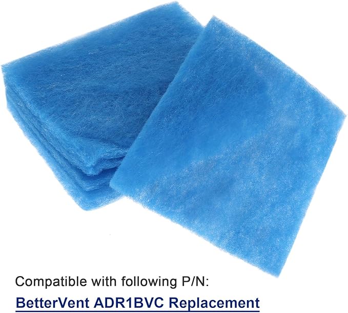 Dryer Filter Replacement Part - Compatible with Better Vent Indoor Dryer Vent (Pack of 12)