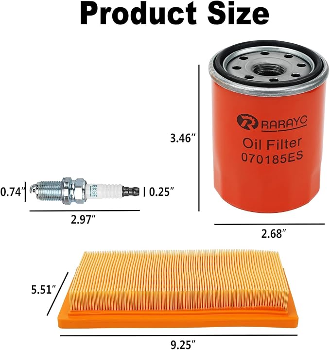 6485 Maintenance Kit Compatible with Generac 16KW 20KW 22KW 24KW 26KW Cooled Generators 999cc Engine with Paper Funnel Oil Wipe Replace Part Number 0J8478S Air Filter 070185E Oil Filter