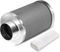 4 Inch Air Carbon Filter Odor Control, Reversible Flange, Pre-Filter Included, Smelliness Scrubber for Grow Tent Rooms