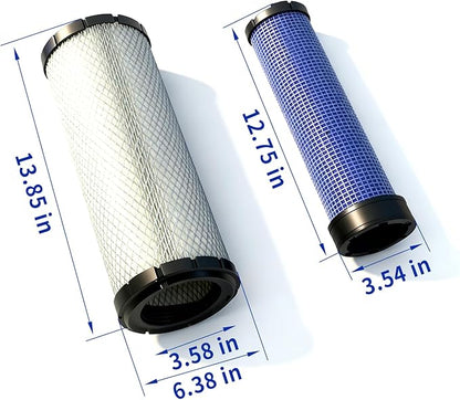 Air Filters Set for Donaldson P828889-P829333 Caterpillar Cat Backhoe 110-6326 -110-6331 Wix 46562-46569 John Deere AT171853-AT171854 Case & Baldwin 222421A1-222422A1 ﻿ ﻿