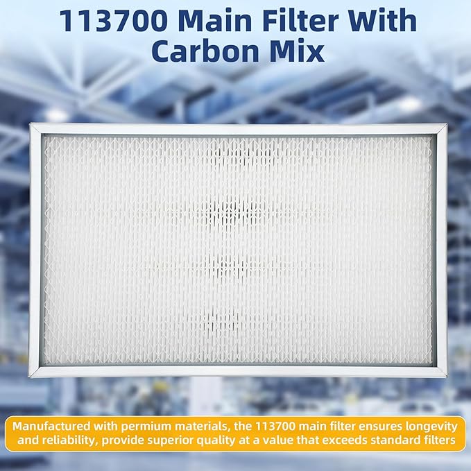 113700 Main Filter with Carbon Mix Compatible with Glowforge Plus/Pro Air Filter Systems | Superior Filtration for Indoor Fresh Air