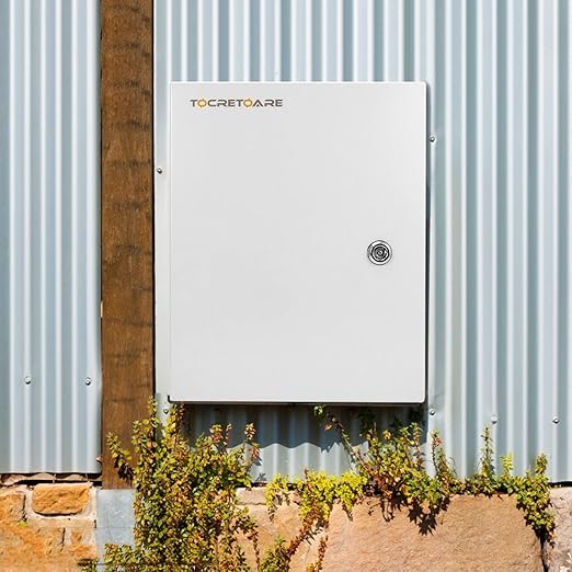 Outdoor Electrical Junction Box, 16x 12 x 8'' NEMA 4X Enclosure Box, Wall Mounted IP66 Waterproof & Dustproof Lockable Metal Junction Box