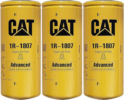 Caterpillar 1R-1807 Advanced High Efficiency Oil Filter (Pack of 3)