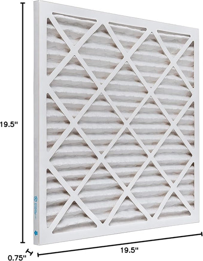 Aerostar Air Filters 19 1/2 x 19 1/2 x 1 MERV 8,Healthier Air For Your Home, 19 1/2" x 19 1/2" x 3/4", Box of 6