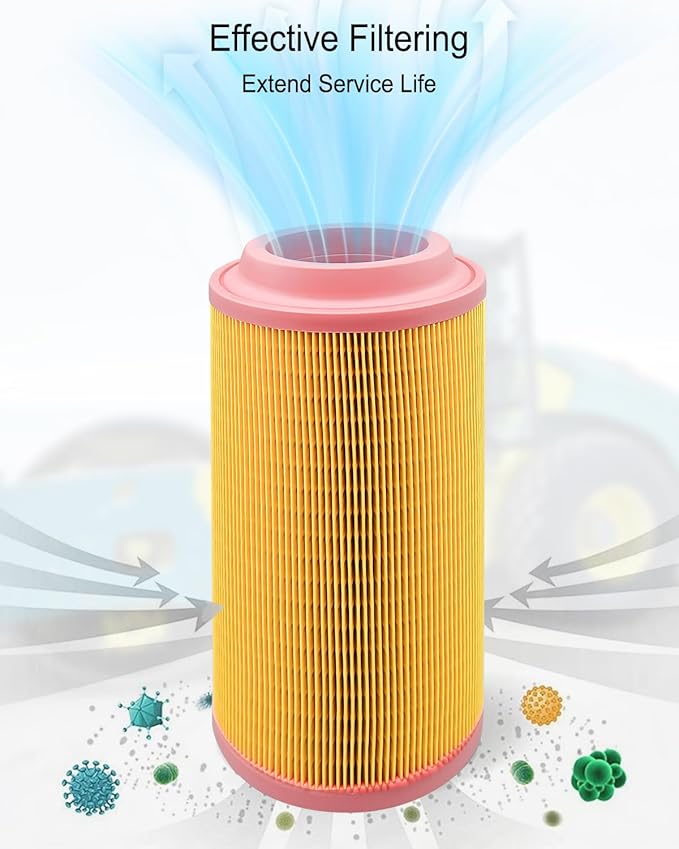 1 Set Air Filter Kit Replace AF26391 AF26392 C15300+CF300 46836 46837 P778989 P780030 RS3920 RS3921 AF26391 AF26392 32915802 2914930400 Fit for KUBOTA KRAMER MELROE