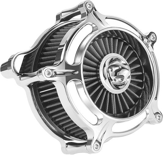 Air Filter Cleaner for Harley Davidson Softail Touring Street Road King Glide Trike for Harley Davidson Air Intake Filters Milwaukee-Eight M8 Engine 114 117 2017-2023 Grey