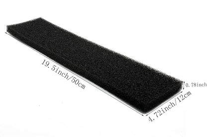 ALEGI Aquarium Filter Sponge Pad 30PPI / 40PPI / 60PPI Bio Sponge Filter Media Cut-to-Size Foam for Fish Tank, Pond Filter (19.5" x 4.72" x 0.78" - 30ppi)