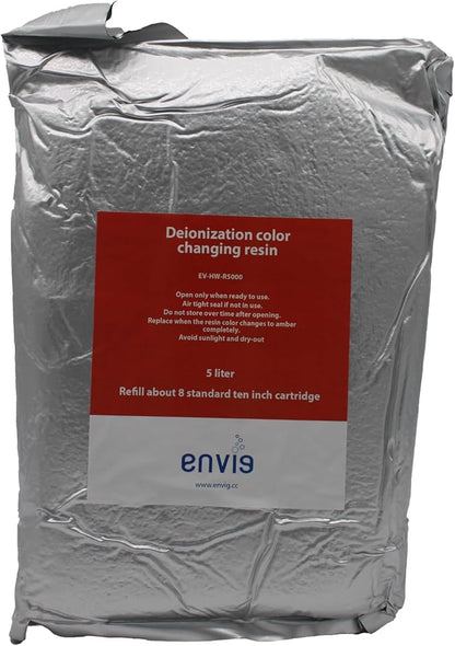 Envig Mixed Bed Deionization Color-Changing DI Resin Filter Cartridge Refill (5 L / 8.3 lb per Pack)